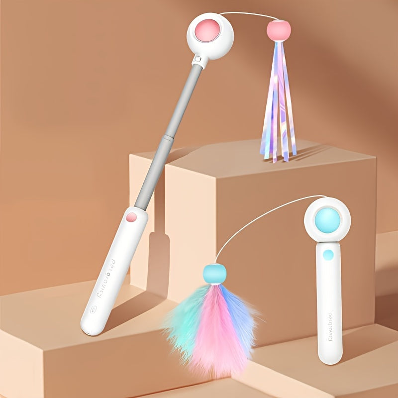 Retractable Cat Teaser Wand